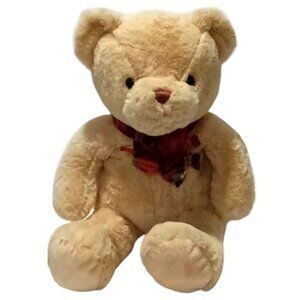 Gitzy Teddy Bear Yellow Yan Sitting Stuffed Plush Animal 17” Inches